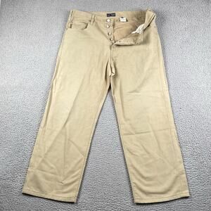 Armani Exchange Jeans Pants Button Fly Men's 34x28 Beige Causal Classic Preppy